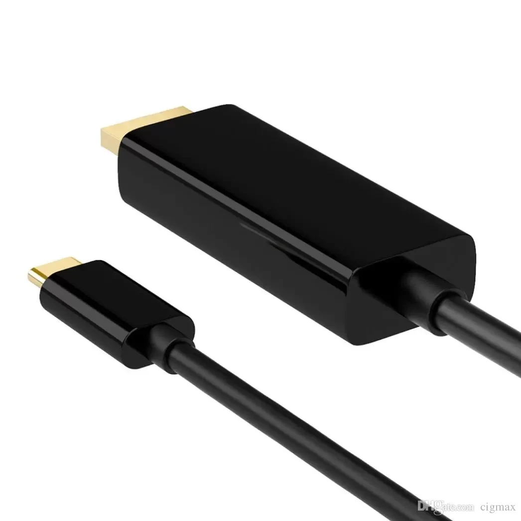 Кабель USB3.1 Type-C - HDMI, UltraHD 4K30Hz, 1,8 метра, черный 556504 - фото 4 - id-p209671232