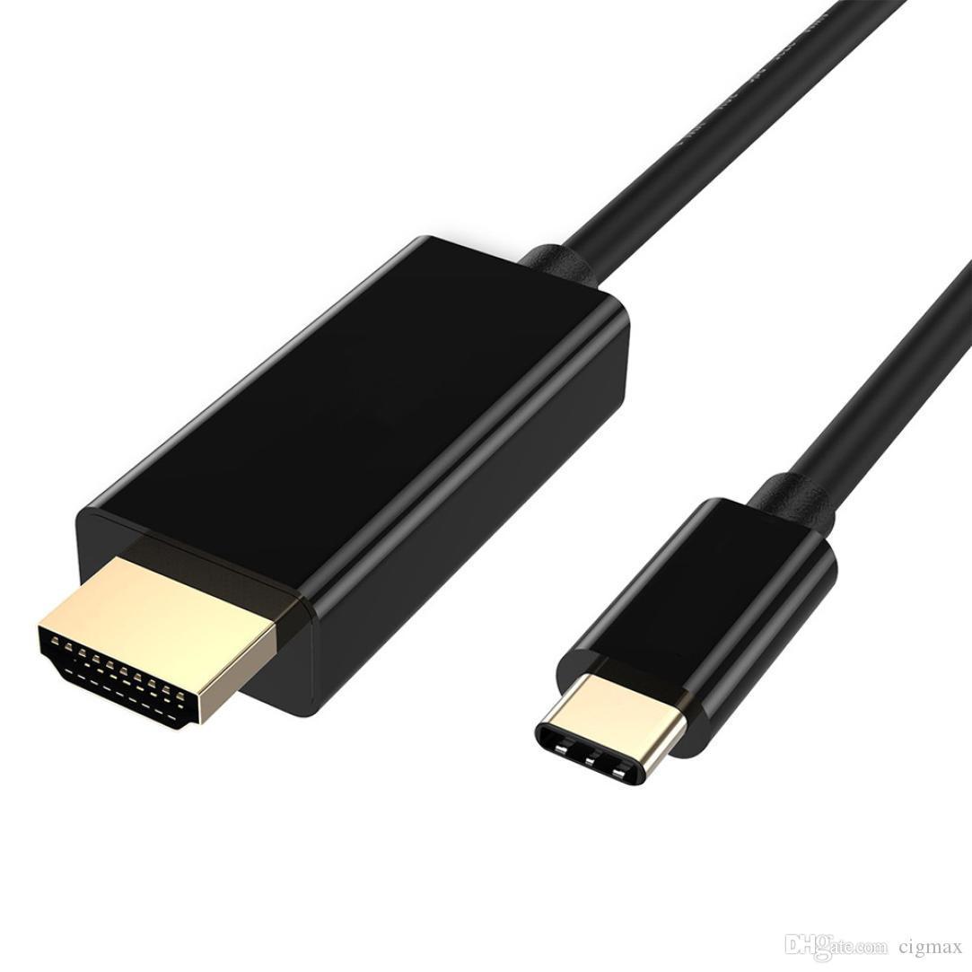 Кабель USB3.1 Type-C - HDMI, UltraHD 4K60Hz, 1,8 метра, черный - фото 1 - id-p209671253