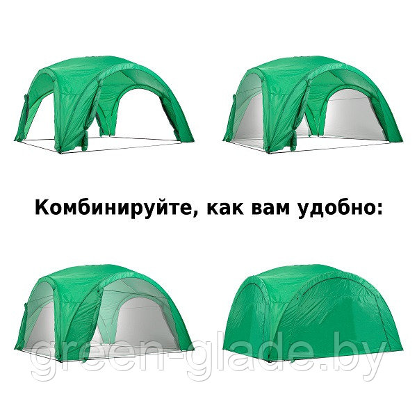 Палатка-шатер Green Glade 1264 4х4х2,65/2м полиэстер - фото 5 - id-p5025960