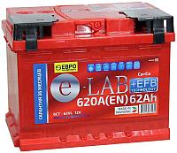 Аккумулятор 62ah ELAB +EFB 6СТ-62Ah 620а (- +) 242x175x190