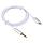 Кабель Lighting - jack 3.5mm (AUX), 1 метр, белый, фото 2
