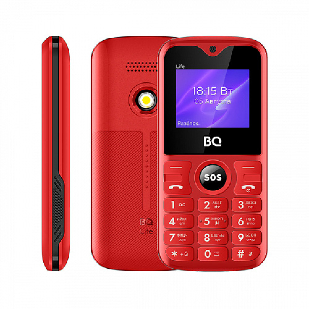 Мобильный телефон BQ BQ-1853 Life (красный) - фото 1 - id-p209702202