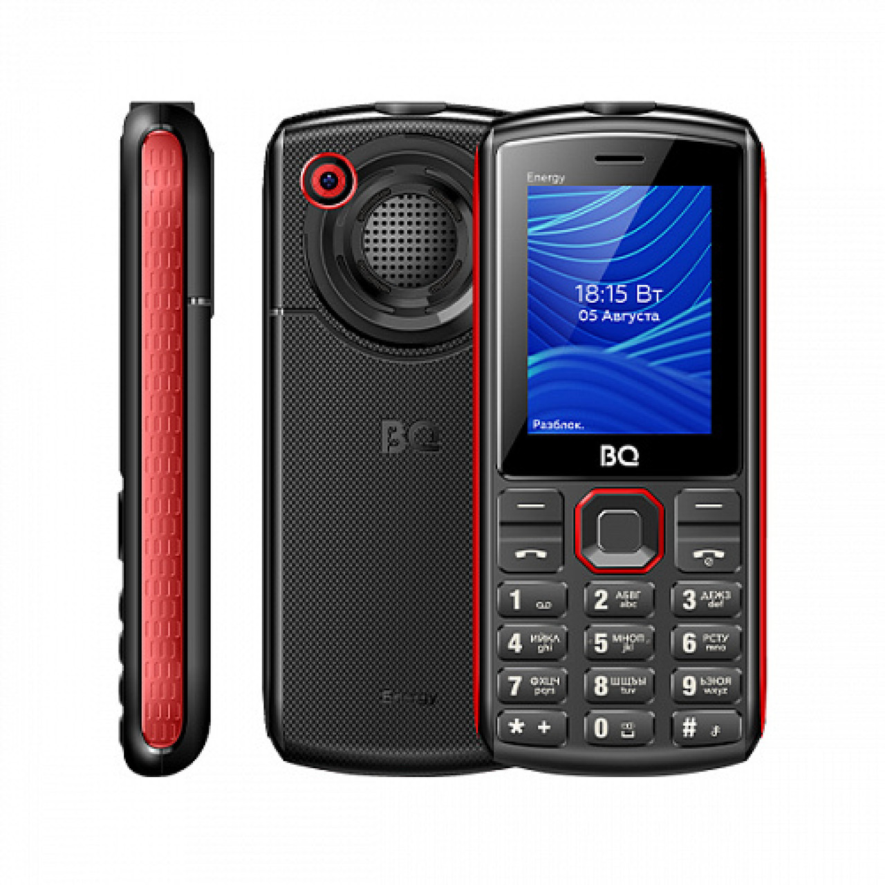 Мобильный телефон BQ-Mobile BQ-2452 Energy (черный/красный) - фото 1 - id-p209702207