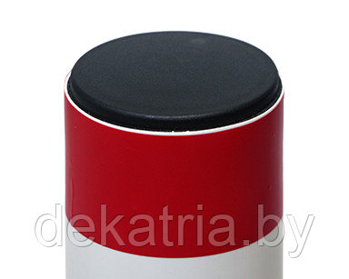 СЗК-1.2 Столбик замерный кабельный (белый с красной матовой полосой и черной крышкой) - фото 2 - id-p144984010