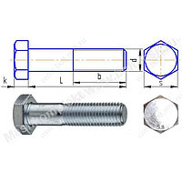 Болт с шестигранной головкой пр.5,8 DIN 933 L