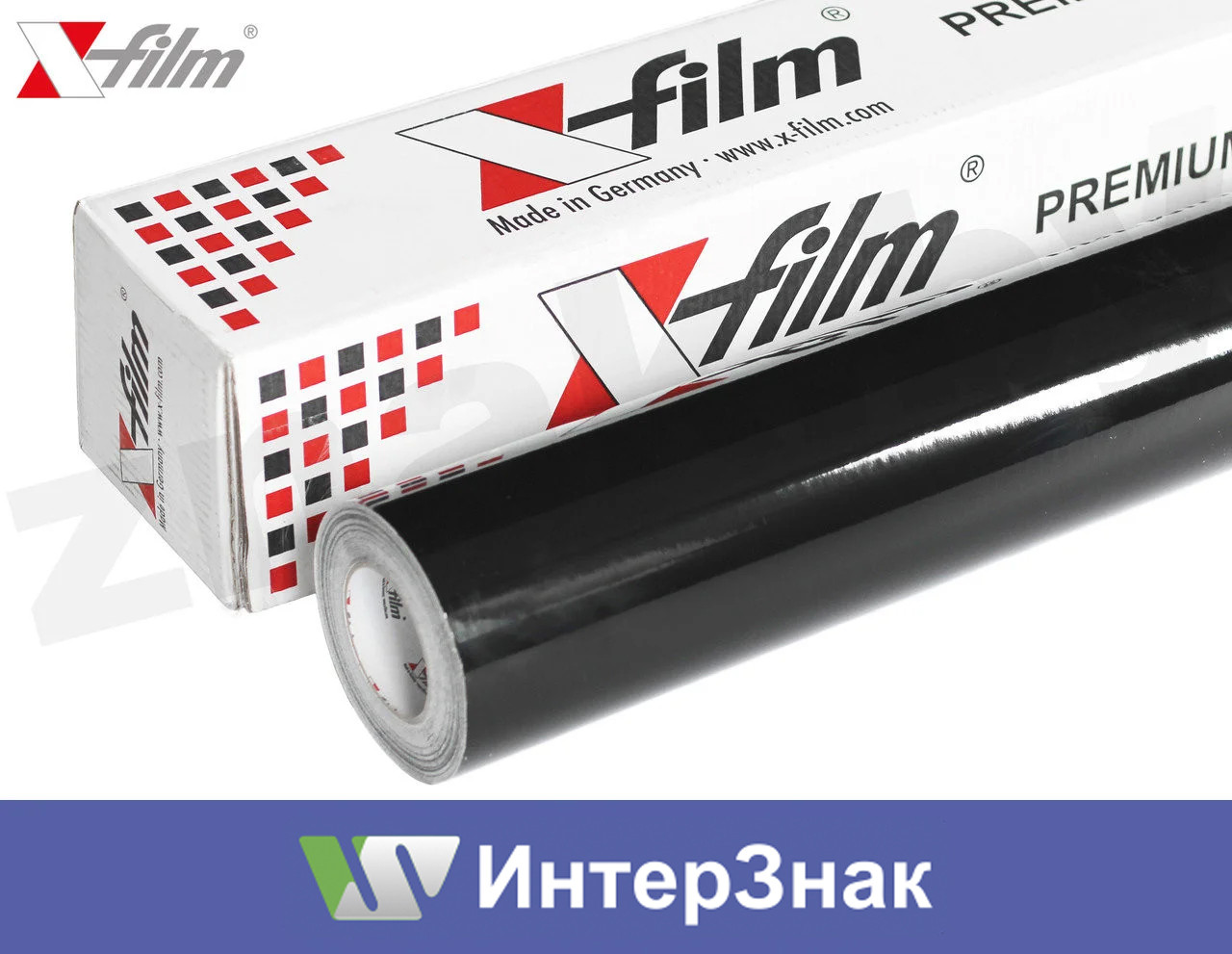 Пленка черная глянцевая X-film 1,26x50 (63 м.кв.)