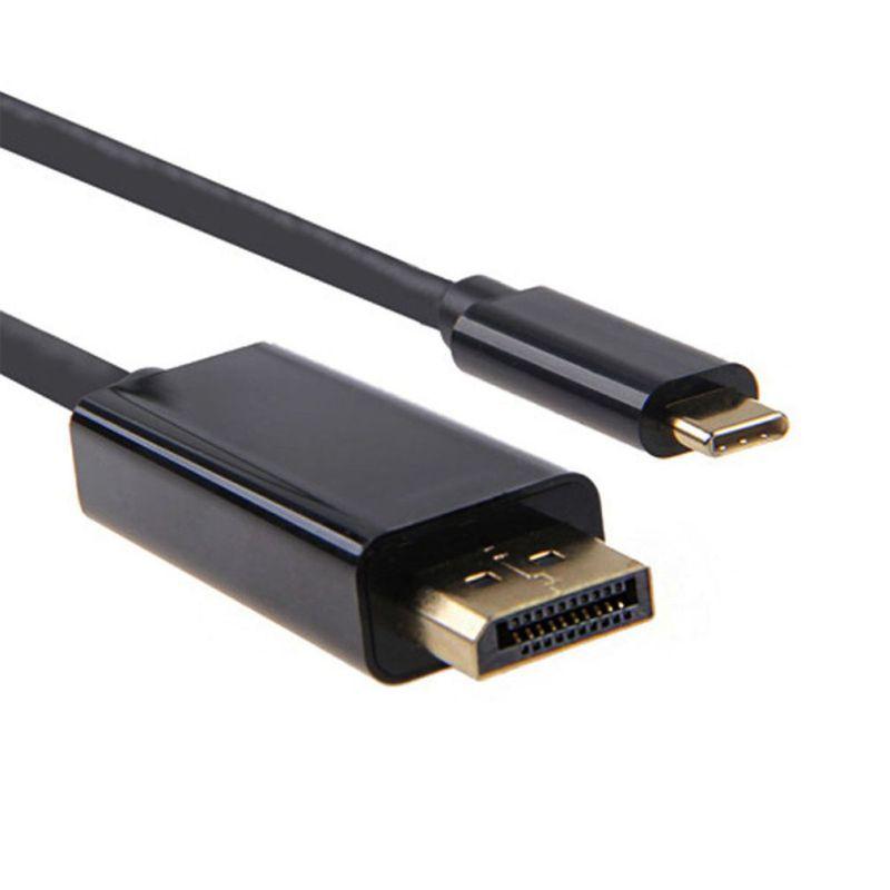 Кабель USB3.1 Type-C - DisplayPort, UltraHD 4K, 1,8 метра, черный - фото 1 - id-p209727816