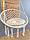 Гамак кресло плетеное каркасное с подушкой, арт. 3030А, фото 2