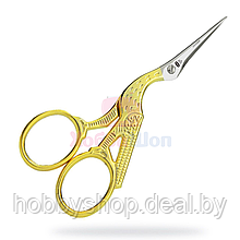 Ножницы вышивальные «Аист» с золотыми ручками OMNIA Line Premax 11,5 см V71250412D