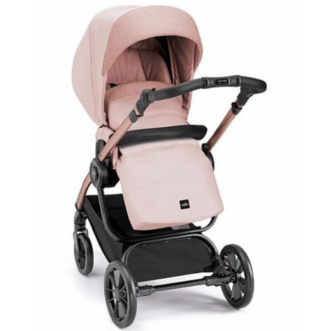 Детская коляска CAM Ami' (2 в 1) ART967-T579+ART805T-V95S (Розовый c рамой цвета Розовое Золото) - фото 3 - id-p209737358