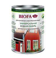 Индустриальная аквалазурь для дерева BIOFA 8101/5075 укрывная краска 1