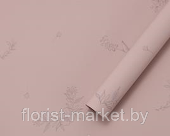 Матовая пленка "Эстетика" 65 мкм, дымчато-розовый, 58 см*10 м - фото 1 - id-p209745072