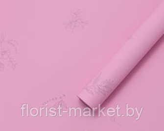Матовая пленка "Эстетика" 65 мкм, розовый фламинго, 58 см*10 м