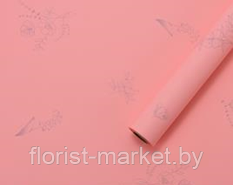 Матовая пленка "Эстетика" 65 мкм, розовый персик, 58 см*10 м