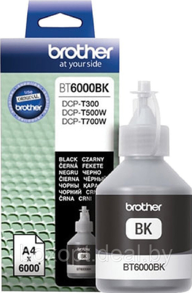 Чернила Brother BT-6000BK, Black - фото 2 - id-p209745130