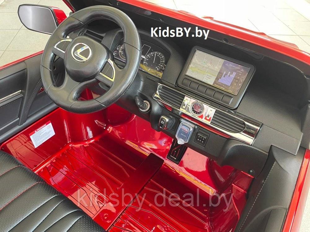 Детский электромобиль RiverToys Lexus LX570 Y555YY (красный глянец) Двухместный Полноприводный Лицензия - фото 3 - id-p208315350