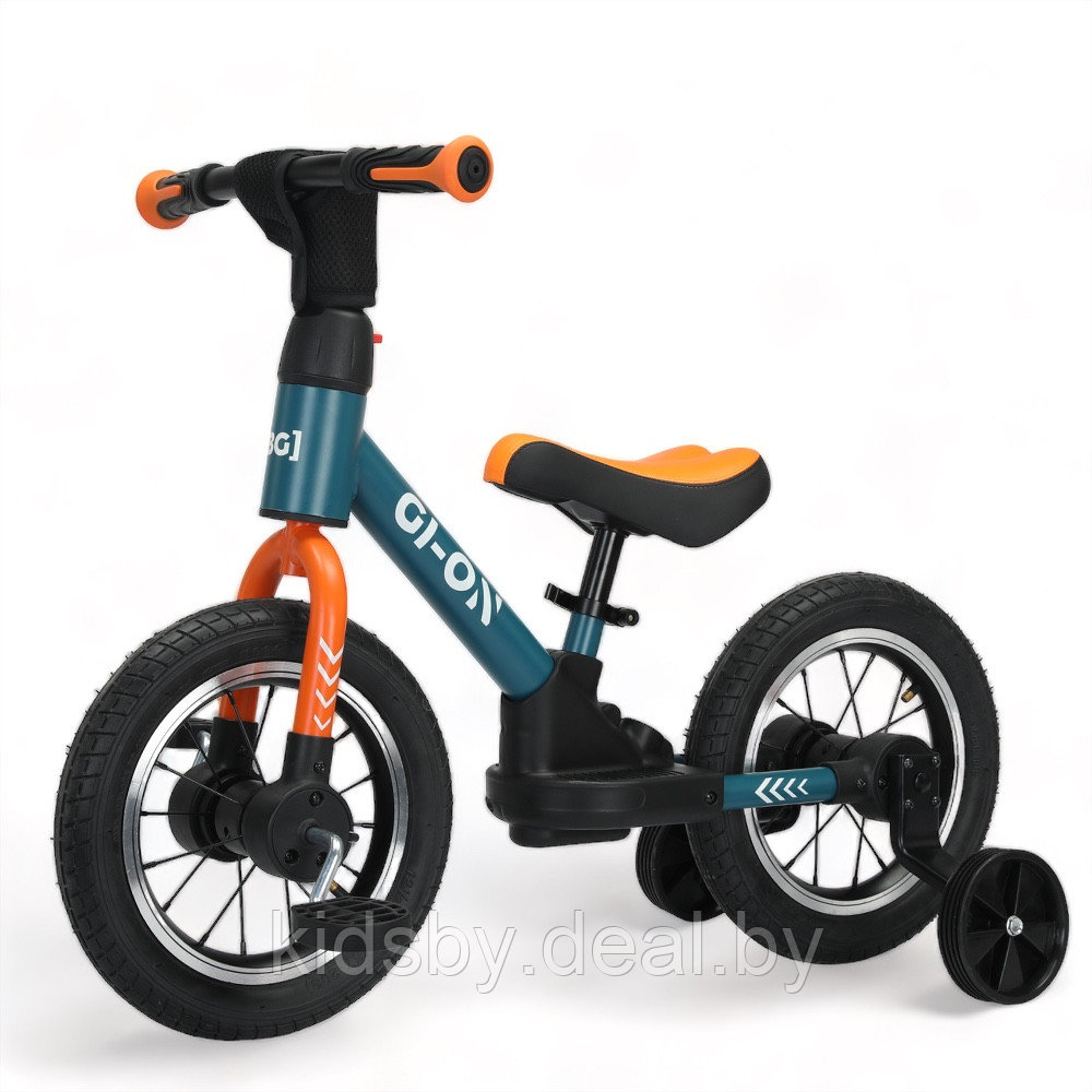 Беговел-велосипед Bubago GI-ON BG111-1 (графит/оранжевый) - фото 1 - id-p209749501