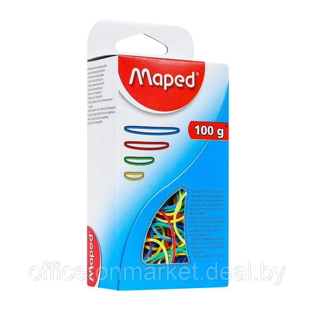 Резинки для денег цветные Maped, ассорти - фото 1 - id-p196161175