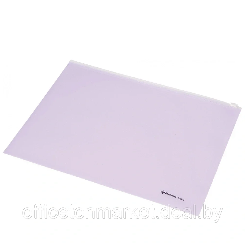 Папка-конверт на молнии Panta Plast "C4604", А4, лиловый - фото 1 - id-p195038845