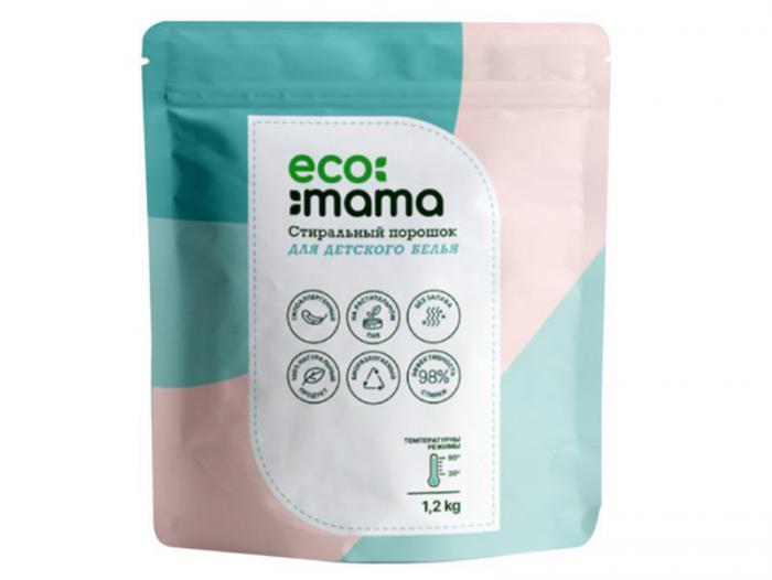 Средство Стиральный порошок для детского белья Ecomama 1.2kg EMEMWPSF59726 - фото 1 - id-p209751158