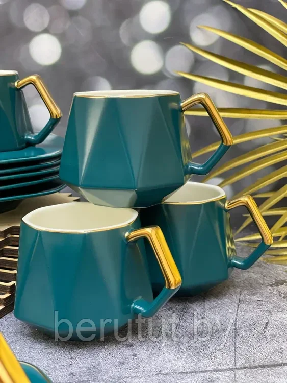 Чайный сервиз фарфоровый 12 предметов на 6 персон 230 мл Lenardi - фото 5 - id-p209751799