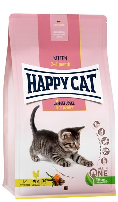 Happy Cat Kitten LandGeflügel, 4 кг - фото 1 - id-p209752482