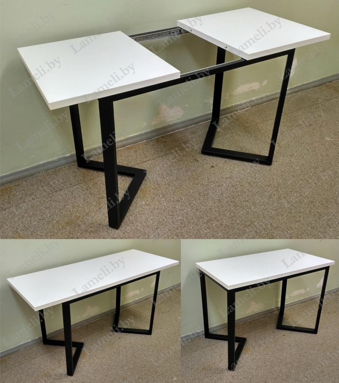 Раздвижной стол овальный из постформинга, ЛДСП, массива дуба на подстолье серии "Z" с выбором цвета и размера - фото 3 - id-p209768111