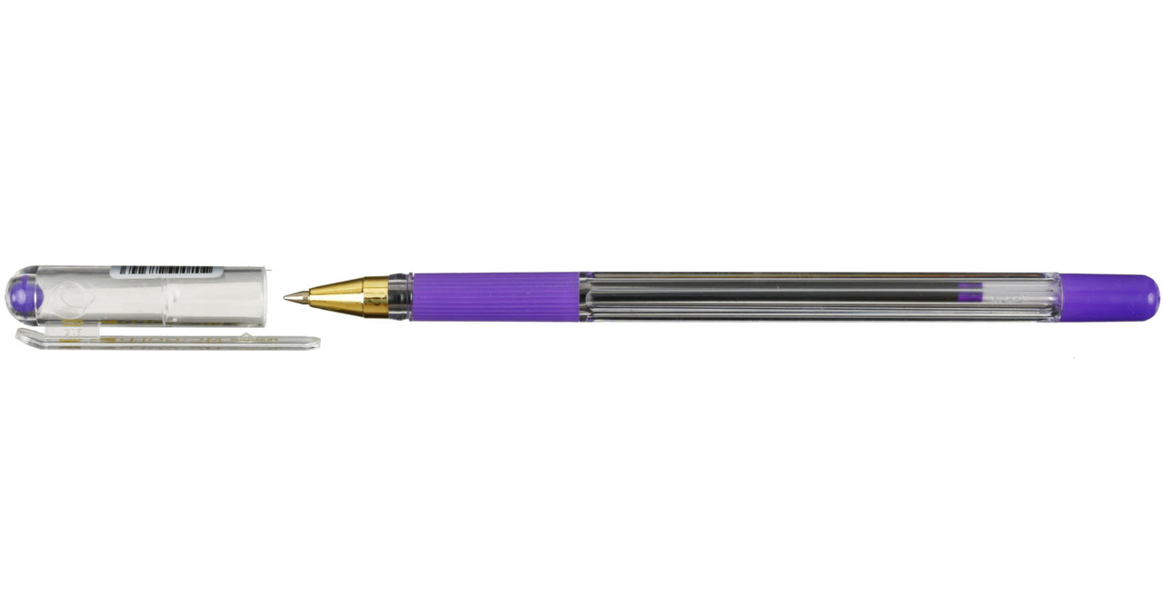 Ручка шариковая MunHwa MC Gold корпус прозрачный, стержень фиолетовый - фото 2 - id-p209762940