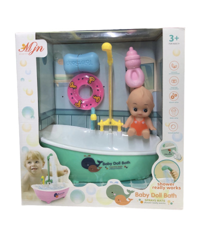 Игрушка "Кукла-малыш" с ванной , настоящая вода JN002-2 - фото 1 - id-p209769950