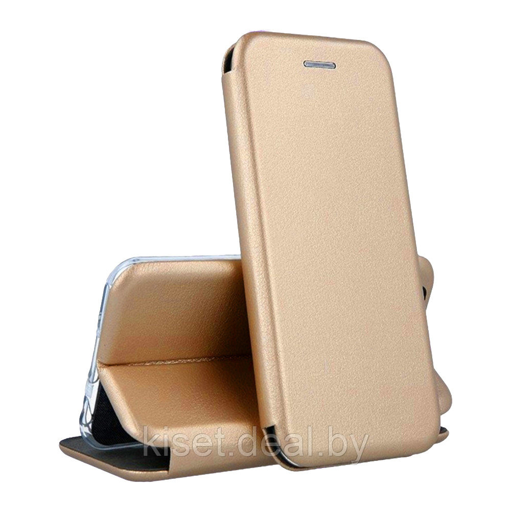 Чехол-книжка KST Book Case 3D с визитницей для Samsung Galaxy S22 золотой - фото 1 - id-p209763007