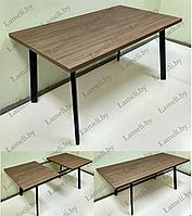 Раздвижной стол из постформинга, ЛДСП или массива дуба на металлокаркасе серии "К-4" с выбором цвета и размера