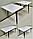 Раздвижной стол из постформинга, ЛДСП или массива дуба на металлокаркасе серии "К-3" с выбором цвета и размера, фото 2