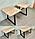 Раздвижной стол из постформинга, ЛДСП или массива дуба на металлокаркасе серии "БУА" с выбором цвета и размера, фото 3