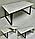 Раздвижной стол из постформинга, ЛДСП или массива дуба на металлокаркасе серии "БУА" с выбором цвета и размера, фото 2