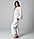 Женский домашний костюм вафельный / пижама (белый), фото 2
