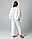 Женский домашний костюм вафельный / пижама (белый), фото 3