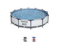 Каркасный бассейн Steel Pro MAX 366 х 76 см +фильтр- насос 56416