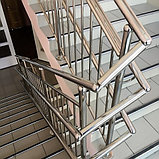 Поручни (перила) из нержавеющей стали на лестницу (304 марка), фото 6