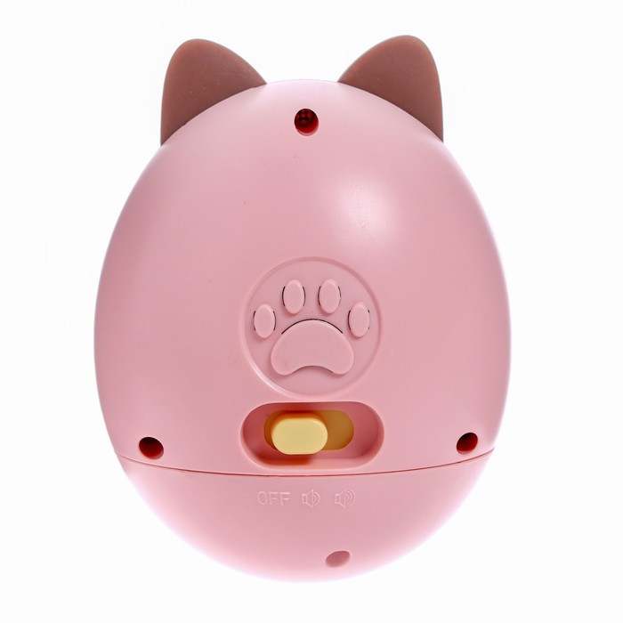 Музыкальная игрушка «Котик-неваляшка», звук, свет, цвет розовый - фото 3 - id-p209775108