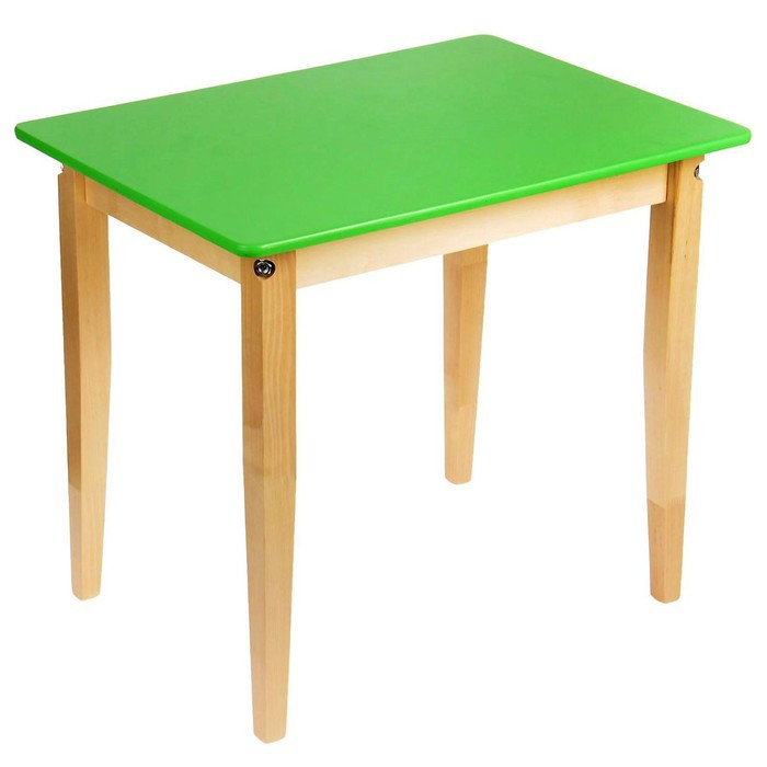 Стол детский №3 (Н=520) (600х450), цвет зелёный - фото 1 - id-p209775949
