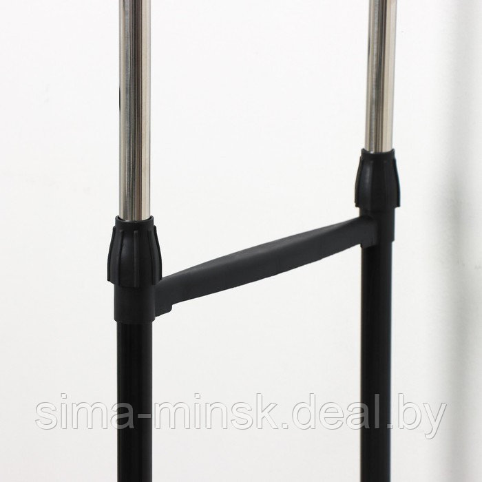 Стойка-вешалка для одежды напольная телескопическая Доляна, 2 перекладины, 80×43×90(160) см, окрашенный металл - фото 6 - id-p209776409