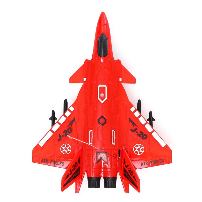 Самолет радиоуправляемый «Истребитель», работает от батареек, цвет красный - фото 4 - id-p209777030
