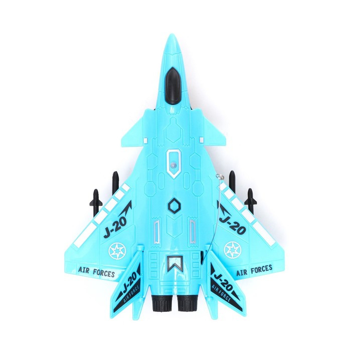 Самолет радиоуправляемый «Истребитель», работает от батареек, цвет синий - фото 4 - id-p209777032