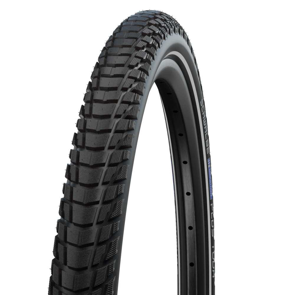 Покрышка Schwalbe, MARATHON PLUS TOUR, 28x1.75 ( 47-622), Smart DualGuard, Black-Reflex