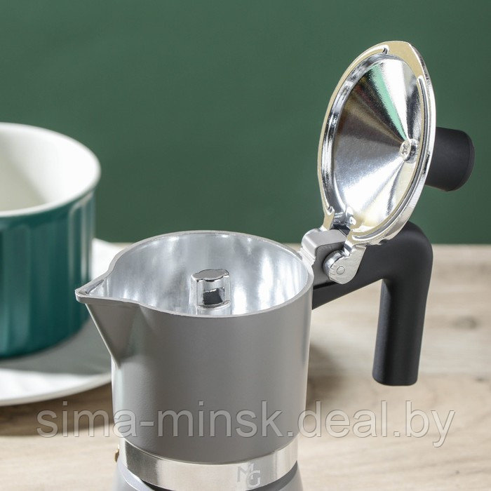 Кофеварка гейзерная Magistro Moka, на 1 чашку, 50 мл - фото 3 - id-p209777214