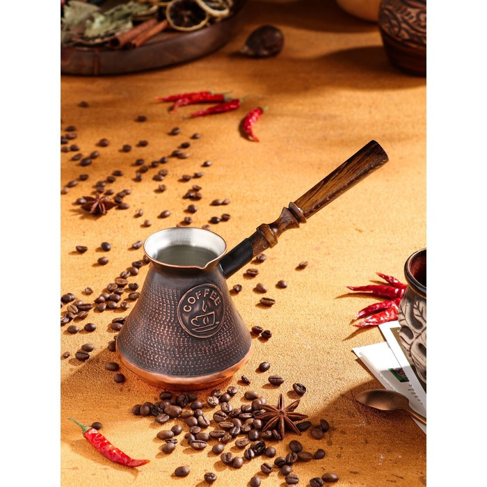 Турка для кофе "Армянская джезва", медная, 420 мл - фото 1 - id-p209778448