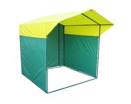 Торговая палатка "Домик" 1,9*1,9 желто-зеленая