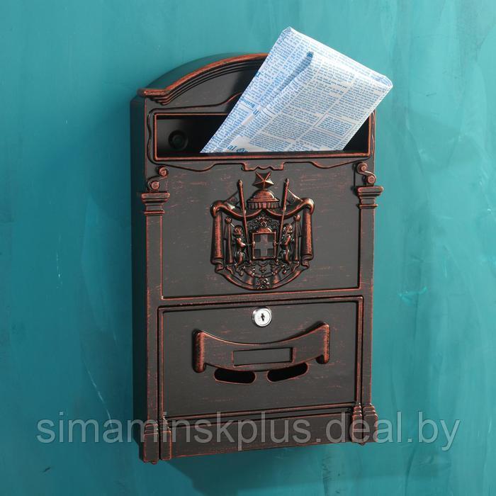 Ящик почтовый №4010В, старая медь - фото 1 - id-p209777683
