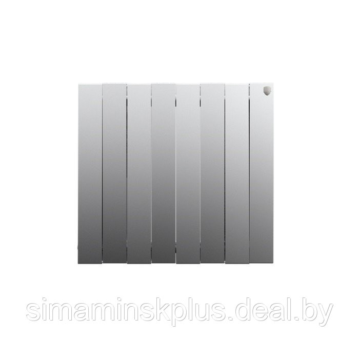 Радиатор биметаллический Royal Thermo PianoForte/Silver Satin, 500 x 100 мм, 8 секций, хром - фото 2 - id-p209778720