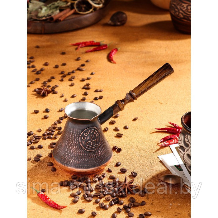 Турка для кофе "Армянская джезва", медная, 420 мл - фото 1 - id-p209777335